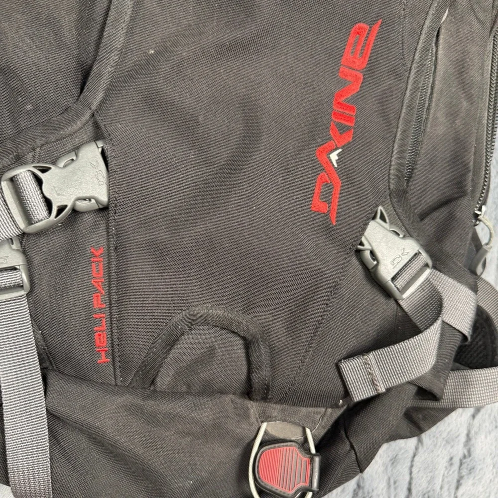 Dakine Heli Pack Backpack Black Grey Red Technical Outdoor Ski Snowboard Bag